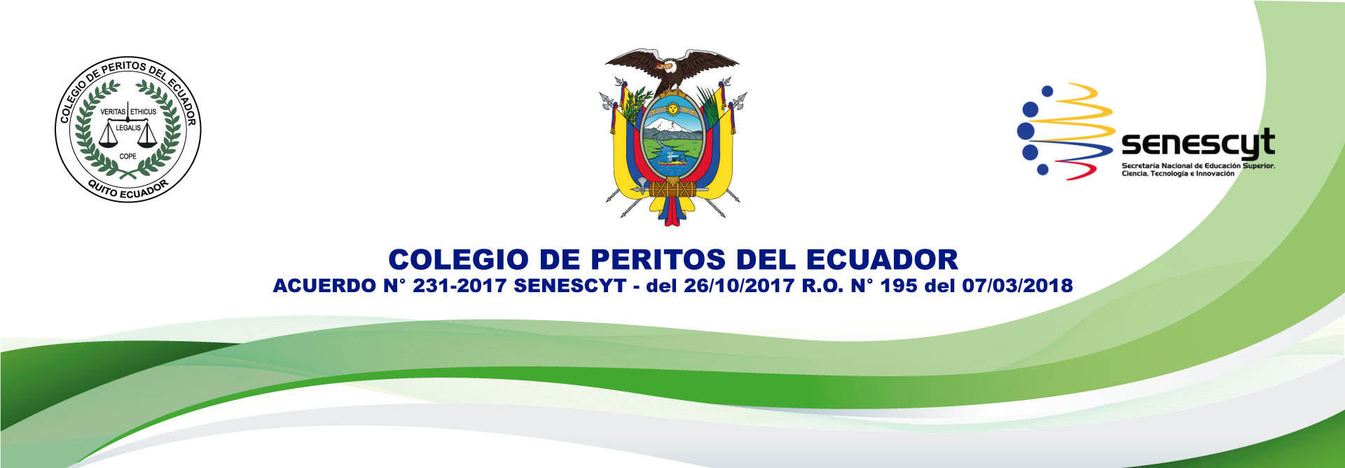 Colegio de Peritos del Ecuador · Acuerdo SENESCYT 231-2017